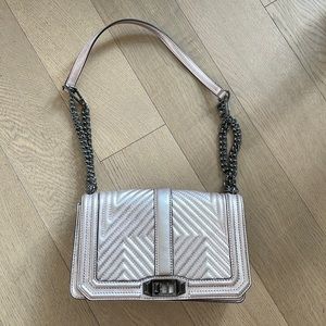Rebecca minkoff metallic pink purse